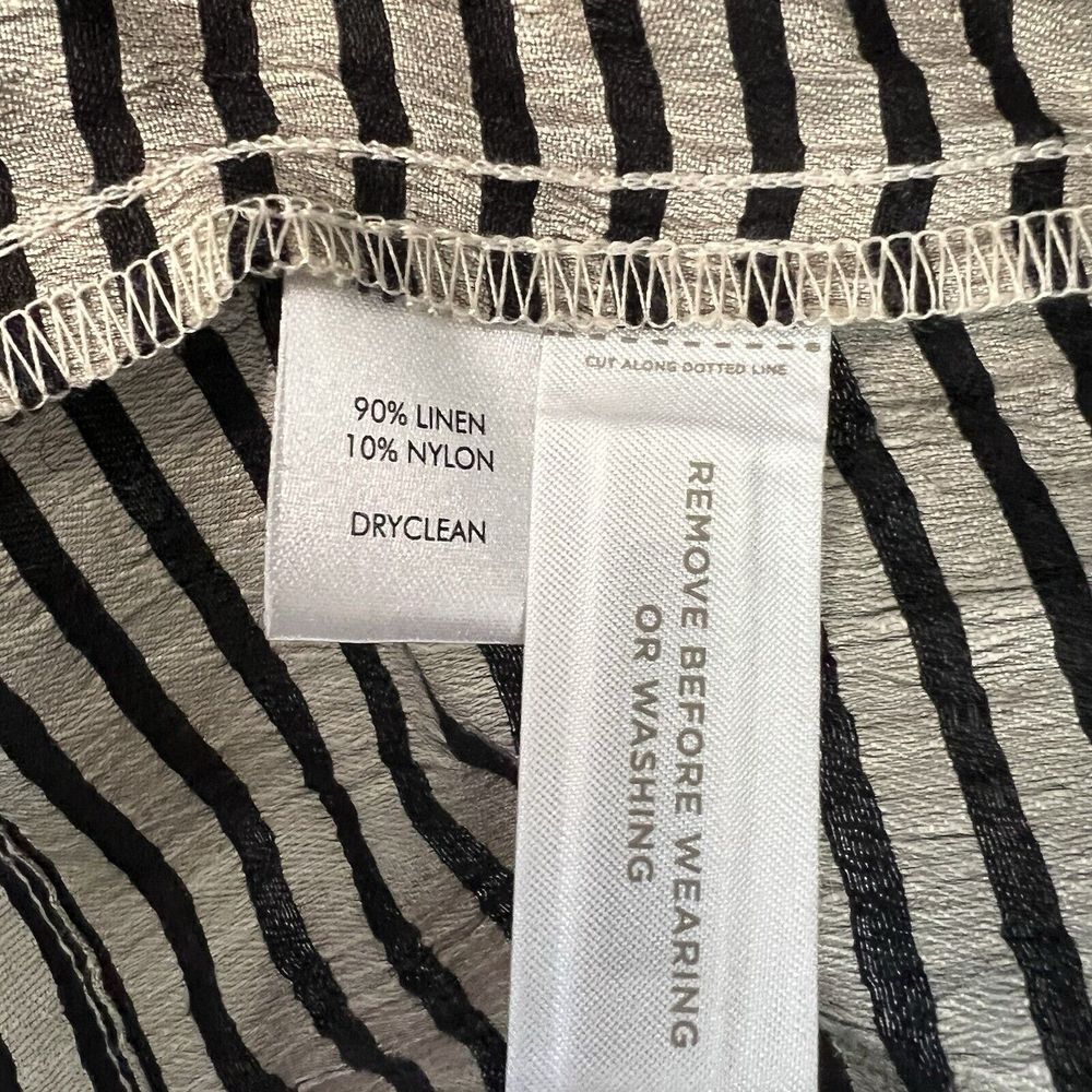 LOFT NEW Lightweight Blazer Size 8P Striped Open Front 3/4 Sleeve Women's NWT - Picture 5 of 5